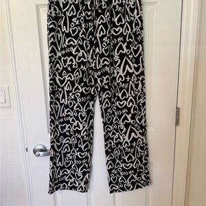 Sonoma Heart patterned pajama pants